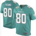 Miami Dolphins #80 Anthony Fasano Elite Aqua Green Team Color NFL Jersey