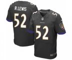 Baltimore Ravens #52 Ray Lewis Elite Black Alternate Football Jersey