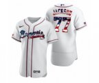 Atlanta Braves #77 Luke Jackson White 2020 Stars & Stripes 4th of July Jersey