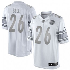 Pittsburgh Steelers #26 Le\'Veon Bell Limited White Platinum NFL Jersey