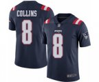 New England Patriots #8 Jamie Collins Limited Navy Blue Rush Vapor Untouchable Football Jersey
