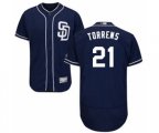 San Diego Padres Luis Torrens Navy Blue Alternate Flex Base Authentic Collection Baseball Player Jersey