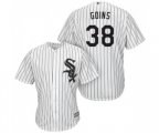 Chicago White Sox #38 Ryan Goins Replica White Home Cool Base Baseball Jersey