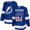 Tampa Bay Lightning #67 Mitchell Stephens Authentic Blue USA Flag Fashion NHL Jersey
