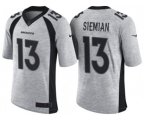 Denver Broncos #13 Trevor Siemian 2016 Gridiron Gray II NFL Limited Jersey