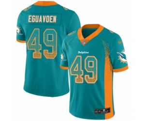 Miami Dolphins #49 Sam Eguavoen Limited Green Rush Drift Fashion Football Jersey