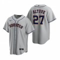 Nike Houston Astros #27 Jose Altuve Gray Road Stitched Baseball Jersey