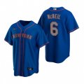 Nike New York Mets #6 Jeff McNeil Royal Alternate Road Stitched Baseball Jersey