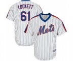 New York Mets Walker Lockett Replica White Alternate Cool Base Baseball Player Jersey
