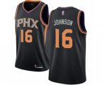 Phoenix Suns #16 Tyler Johnson Swingman Black Basketball Jersey Statement Edition