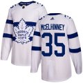 Toronto Maple Leafs #35 Curtis McElhinney Authentic White 2018 Stadium Series NHL Jersey