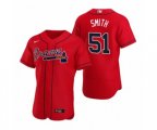 Atlanta Braves #51 Will Smith Nike Red Authentic 2020 Alternate Jersey