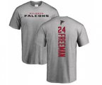 Atlanta Falcons #24 Devonta Freeman Ash Backer T-Shirt