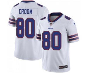 Buffalo Bills #80 Jason Croom White Vapor Untouchable Limited Player Football Jersey