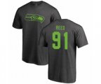 Seattle Seahawks #91 Jarran Reed Ash One Color T-Shirt