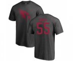 Arizona Cardinals #55 Chandler Jones Ash One Color T-Shirt