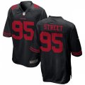 San Francisco 49ers #95 Kentavius Street Nike Black Alternate Vapor Limited Player Jersey