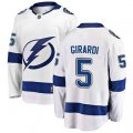 Tampa Bay Lightning #5 Dan Girardi Fanatics Branded White Away Breakaway NHL Jersey