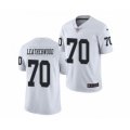 Oakland Raiders #70 Alex Leatherwood 2021 Football Draft White Vapor Untouchable Limited Jersey