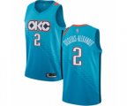 Oklahoma City Thunder #2 Shai Gilgeous-Alexander Swingman Turquoise Basketball Jersey - City Edition