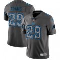 Carolina Panthers #29 Mike Adams Gray Static Vapor Untouchable Limited NFL Jersey