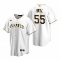 Nike Pittsburgh Pirates #55 Josh Bell White Home Stitched Baseball Jersey