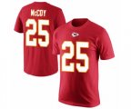 Kansas City Chiefs #25 LeSean McCoy Red Rush Pride Name & Number T-Shirt