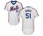 New York Mets Paul Sewald White Alternate Flex Base Authentic Collection Baseball Player Jersey