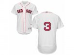 Boston Red Sox #3 Babe Ruth White Flexbase Authentic Collection MLB Jersey