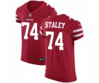 San Francisco 49ers #74 Joe Staley Red Team Color Vapor Untouchable Elite Player Football Jersey