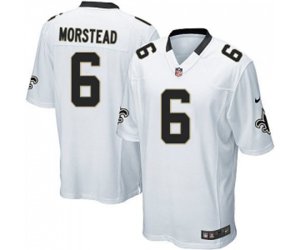 New Orleans Saints #6 Thomas Morstead Game White Football Jersey