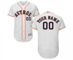 Houston Astros Customized White Home Flex Base Authentic Collection Baseball Jersey