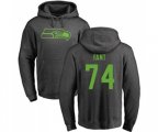 Seattle Seahawks #74 George Fant Ash One Color Pullover Hoodie