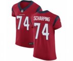 Houston Texans #74 Max Scharping Red Alternate Vapor Untouchable Elite Player Football Jersey