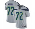 Seattle Seahawks #72 Al Woods Grey Alternate Vapor Untouchable Limited Player Football Jersey