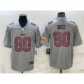 San Francisco 49ers #80 Jerry Rice LOGO Grey Atmosphere Fashion 2022 Vapor Untouchable Stitched Limited Jersey