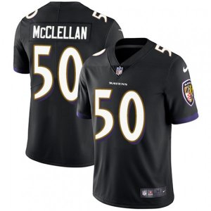 Baltimore Ravens #50 Albert McClellan Black Alternate Vapor Untouchable Limited Player NFL Jersey