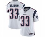 New England Patriots #33 Joejuan Williams White Vapor Untouchable Limited Player Football Jersey