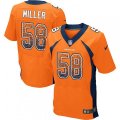 Denver Broncos #58 Von Miller Elite Orange Home Drift Fashion NFL Jersey