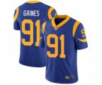 Los Angeles Rams #91 Greg Gaines Royal Blue Alternate Vapor Untouchable Limited Player Football Jersey