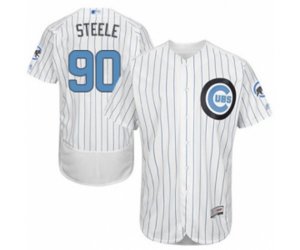Chicago Cubs Justin Steele Authentic White 2016 Father\'s Day Fashion Flex Base Baseball Player Jersey