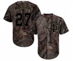 San Francisco Giants #27 Juan Marichal Authentic Camo Realtree Collection Flex Base Baseball Jersey