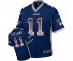 New England Patriots #11 Julian Edelman Elite Navy Blue Drift Fashion Football Jersey