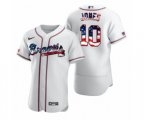 Atlanta Braves #10 Chipper Jones White 2020 Stars & Stripes 4th of July Jersey