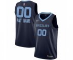 Memphis Grizzlies Customized Swingman Navy Blue Finished Basketball Jersey - Icon Edition