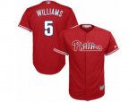 Philadelphia Phillies #5 Nick Williams Replica Red Alternate Cool Base MLB Jersey