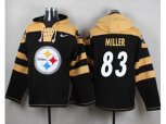 Pittsburgh Steelers #83 Heath Miller Black Player Pullover NFL Hoodie