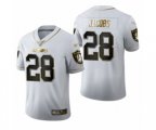 Oakland Raiders #28 Josh Jacobs White Golden Edition Limited Football Jersey