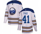 Adidas Buffalo Sabres #41 Justin Falk Authentic White 2018 Winter Classic NHL Jersey
