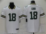 Green Bay Packers #18 Randall Cobb Nike White Vapor Limited Jersey